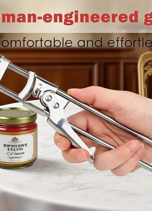 Stainless Steel Jar Opener with Non-Slip Handle – Heavy Duty Bottle & Lid Opener for Tight Jars