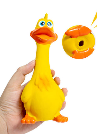 3PCS Screaming Chicken Dog Toys – Latex Squeaky Interactive Chew Toys for Dogs