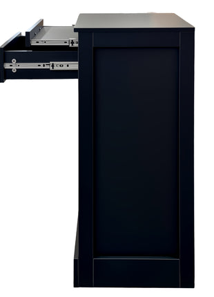 Likeshoppe Black Wine Bar Likeshoppe Cabinet with 28 Bottle Storage – Modern Buffet Cabinet for Dining Room, Kitchen & Home Bar
