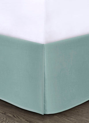Likeshoppe Queen 8 Piece Comforter Set Seafoam – Luxury Quilted Damask Bedding Set with Decorative Pillows & Bed Skirt