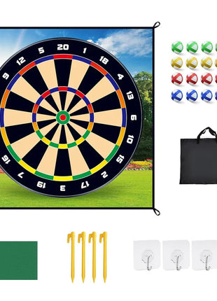 Golf Chipping Game Mat Set – Backyard Sticky Ball Golf Toss Game for Kids & Adults
