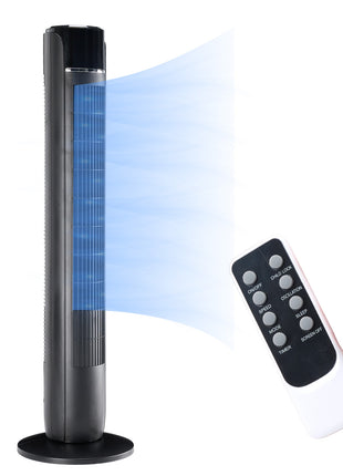 35" Oscillating Tower Fan with Remote – Quiet Cooling Fan