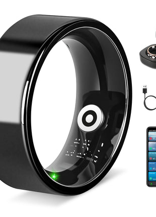 Smart Ring Health Tracker – Sleep, HRV, Stress & Fitness Tracking Ring for iOS & Android