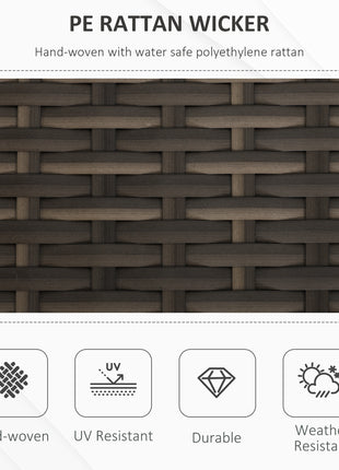 Outdoor Rattan Storage Bench with Cushion – Wicker Patio Storage Seat for Garden, Deck & Poolside