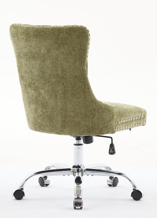 Likeshoppe Furniture Office Chair,Modern Chenille Upholstered Tufted Button