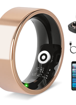 Smart Ring Health Tracker – Sleep, HRV, Stress & Fitness Tracking Ring for iOS & Android