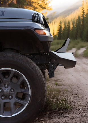 Heavy-Duty X-Style Front Bumper with Winch Plate for Jeep Wrangler JK &amp; JL (2007–Present)