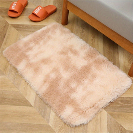 AR6- 1pc, High Pile Tie-Dyed Shaggy Rug for Living Room and Bedroom - Fire Retardant, Machine Washable, Anti-Skid, Faux Fur, Plush Carpet - Perfect for Nursery Decor