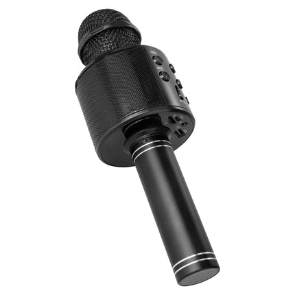 CC20- 5 Core Karaoke Wireless Microphones Bluetooth • w Stereo Mic Speaker • Portable Recording Microfono Inalambrico • SD Card & USB • Gifts Music Toys for Kids and Adults All Age- WM SPK BLK - Likeshoppe 