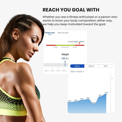 BT1- 5 Core Scale for Body Weight Battery Power Smart Digital Most Accurate Fat Loss Machine Pesas Para Pesar Personas w App Sync - BBS DOT B BLK - Likeshoppe 
