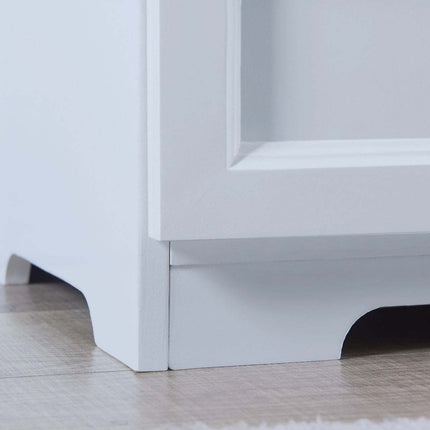AT17- Kids Funnel White Bookcase Book Shelf Storage Unit with Book Display/Organizer Drawers - Classic White Color - Likeshoppe 