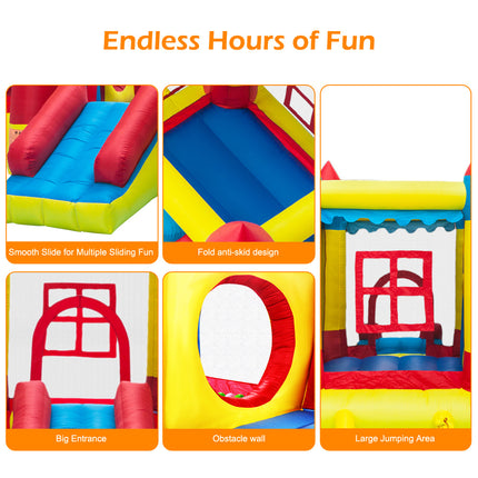 BC7-3.2*3*2.5m 420D Thick Oxford Cloth Inflatable Bounce House Castle Ball Pit Jumper Kids Play Castle Multicolor - Likeshoppe 