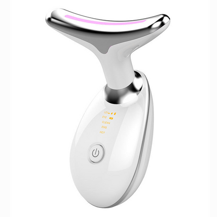 CE4- Red-Light-Therapy-for-Face and Neck, Red Light Therapy Wand, 3 Color Led Face Neck Massager for Skin Tightening, Face Lift, Wrinkle Removal, White - Likeshoppe 