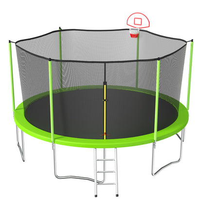 BA13- 15FT trampoline green - Likeshoppe 