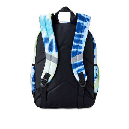 BZ2- Justice Girls 17" Laptop Backpack, Lunch Tote and Pencil Case, 3-Piece Set Metallic Print Blue Tie Dye - Likeshoppe 