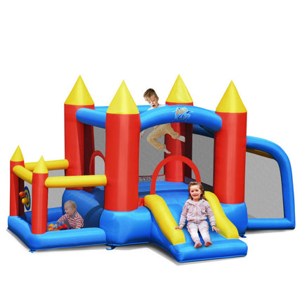 BC6-Inflatable Soccer Goal Ball Pit Bounce House Without Blower - Likeshoppe 