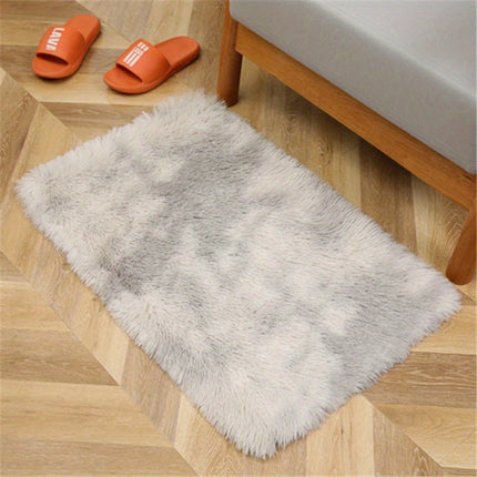 AR6- 1pc, High Pile Tie-Dyed Shaggy Rug for Living Room and Bedroom - Fire Retardant, Machine Washable, Anti-Skid, Faux Fur, Plush Carpet - Perfect for Nursery Decor
