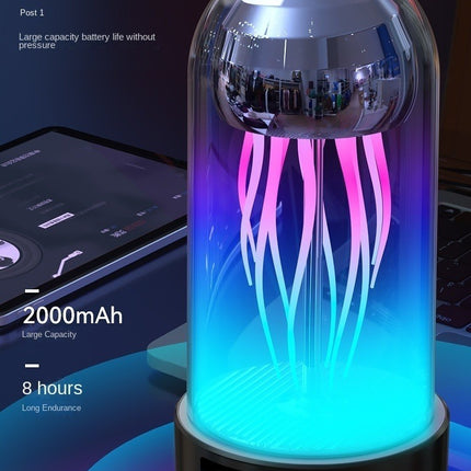 CC2- Lamp with Bluetooth White Noise Sound, Jellyfish Aquarium Bubble lamp for Relaxing Decorating Gift Lamps for Adults and Kids - Likeshoppe 