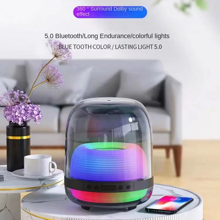 CC3- Bluetooth Speaker, Small Mini Wireless Portable Speakers with Colorful Light, HiFi Sound, Long Playtime,Gift for Women Girls Kids Daughter Sister - Likeshoppe 