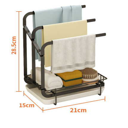 BY2- Disassembly And Assembly Of Cloth Rack, Countertop Sink, Drainage, Debris Sorting Rack, Kitchen Supplies, Small Item Storage Rack - Likeshoppe 