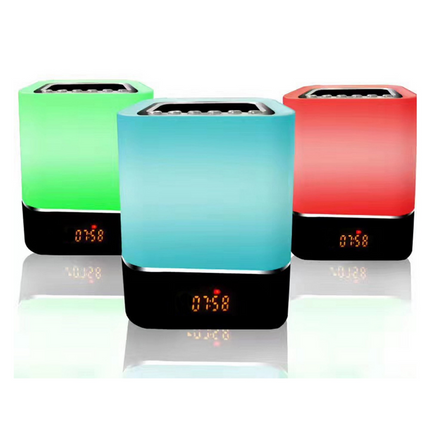 CC12- ZTECH Color Changing Wireless Alarm Clock Speaker - Likeshoppe 