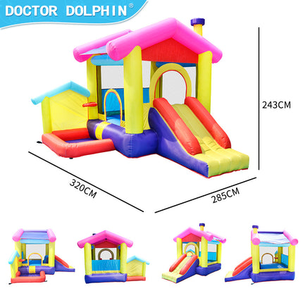 BC10-420D and 840D Inflatable Bounce House Bouncy House w/ Slide and 350W Blower - Likeshoppe 