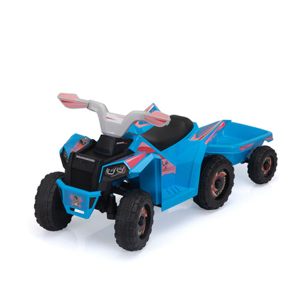 BH9- Children's Beach Car - with Trailer - Blue - Likeshoppe 