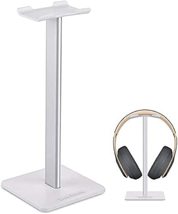 CD1- 5 Core Headphone Stand White with Stable Base Premium Headset Holder with Aluminum Supporting Bar, Flexible Headrest Hanger, Anti-Slip Earphone Stand White HD STND WH - Likeshoppe 