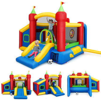 BC17- Inflatable Bounce House Kids Slide Jumping Castle without Blower - Likeshoppe 