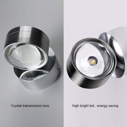 BU20- LED Crystal Wall Sconce for Bedroom Bathroom Aisle stairwell Terrace;  6w/Warm White Light;  Decorative Spotlight - Likeshoppe 