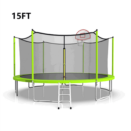 BA13- 15FT trampoline green - Likeshoppe 