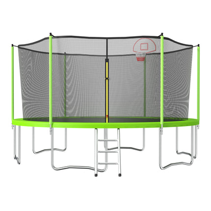 BA13- 15FT trampoline green - Likeshoppe 