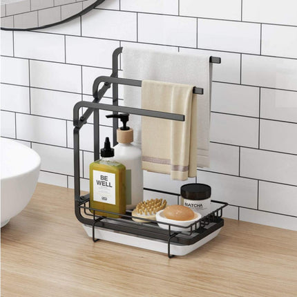 BY2- Disassembly And Assembly Of Cloth Rack, Countertop Sink, Drainage, Debris Sorting Rack, Kitchen Supplies, Small Item Storage Rack - Likeshoppe 