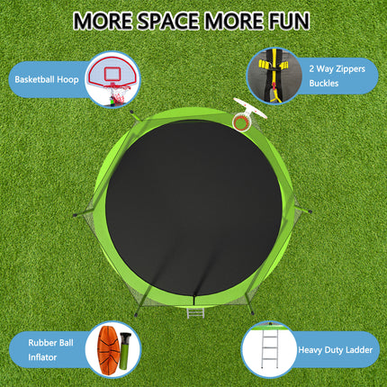 BA13- 15FT trampoline green - Likeshoppe 