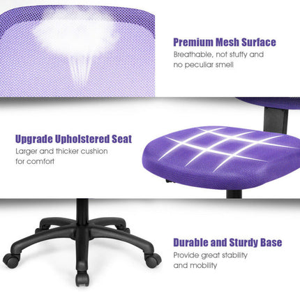 AV5- Low-back Computer Task Office Desk Chair with Swivel Casters for Kids - Likeshoppe 