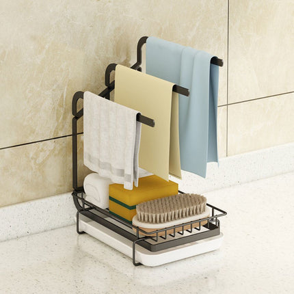 BY2- Disassembly And Assembly Of Cloth Rack, Countertop Sink, Drainage, Debris Sorting Rack, Kitchen Supplies, Small Item Storage Rack - Likeshoppe 