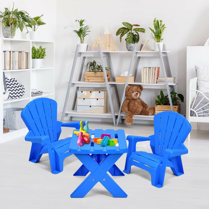 BM5- 3-Piece Plastic Children's Play Table Chair Set - Likeshoppe 