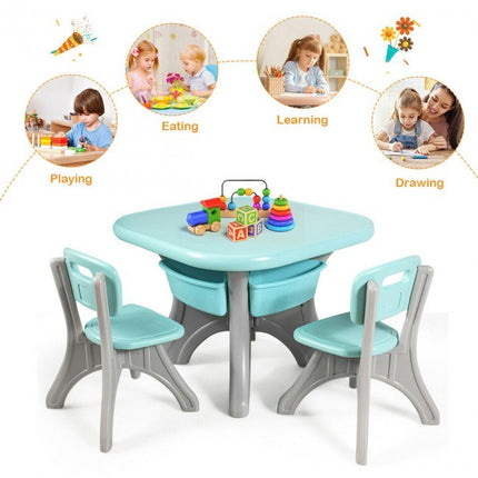 BM7- Kids Activity Table and Chair Set Play Furniture with Storage - Likeshoppe 
