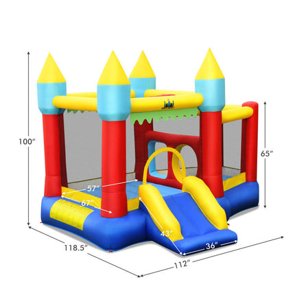 BC5-Inflatable Bounce Slide Jumping Castle Without Blower - Likeshoppe 