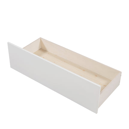 AS8- Twin Size House Bed Wood Bed with Two Drawers - Likeshoppe 