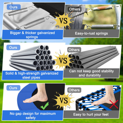 BA48- Outdoor Trampoline with Safety Closure Net - Likeshoppe 