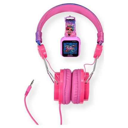 CB17- MGA Entertainment LOL Surprise! Unisex Children Smart Watch Headphone Set Silicone Purple (LOL40193WMC) - Likeshoppe 