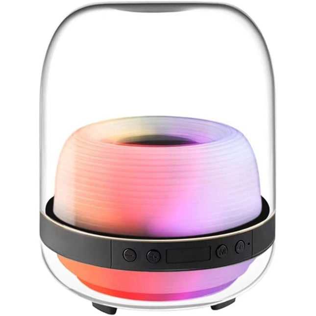 CC1- Colorful Bluetooth Speaker Desk Lamp, Full Screen Wireless Functionality, Home Subwoofer, Dimmable Bedside Lighting Accessory - Likeshoppe 
