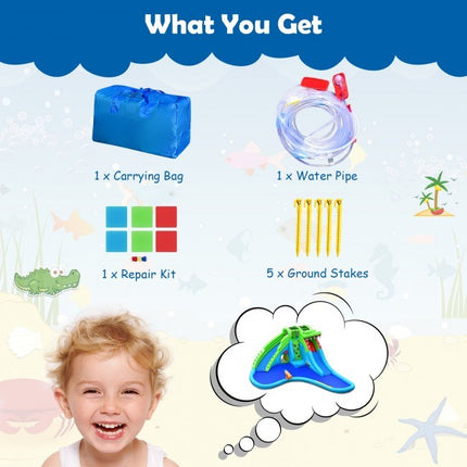 BC20- 7 in 1 Inflatable Bounce House with Splashing Pool - Likeshoppe 