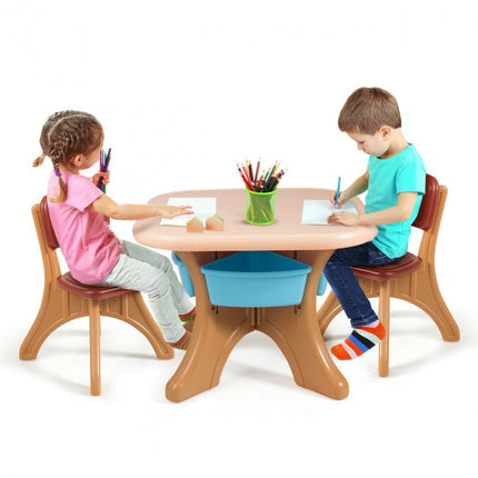 BM7- Kids Activity Table and Chair Set Play Furniture with Storage - Likeshoppe 