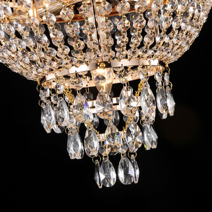 BX3- Gold Crystal Chandeliers,Large Contemporary Luxury Ceiling Lighting for Living Room Dining Room Bedroom Hallway - Likeshoppe 