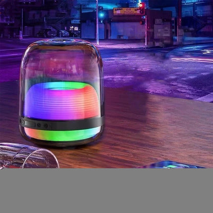 CC1- Colorful Bluetooth Speaker Desk Lamp, Full Screen Wireless Functionality, Home Subwoofer, Dimmable Bedside Lighting Accessory - Likeshoppe 