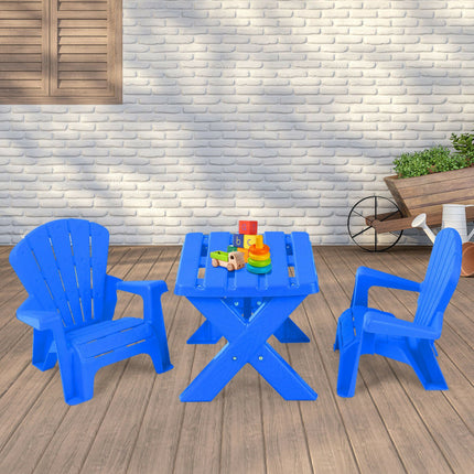 BM5- 3-Piece Plastic Children's Play Table Chair Set - Likeshoppe 