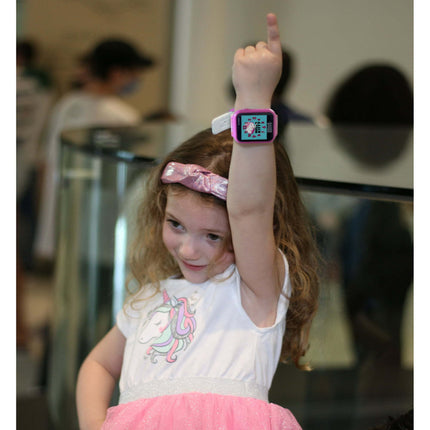 CB4- San Rio Hello Kitty Unisex Child Smart Watch with Silicone Strap with Rectangular Pink Case 42MM ( HK4152WM) - Likeshoppe 