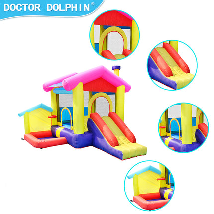 BC10-420D and 840D Inflatable Bounce House Bouncy House w/ Slide and 350W Blower - Likeshoppe 